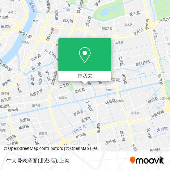 牛大骨老汤面(北蔡店)地图