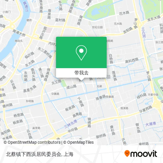 北蔡镇下西浜居民委员会地图
