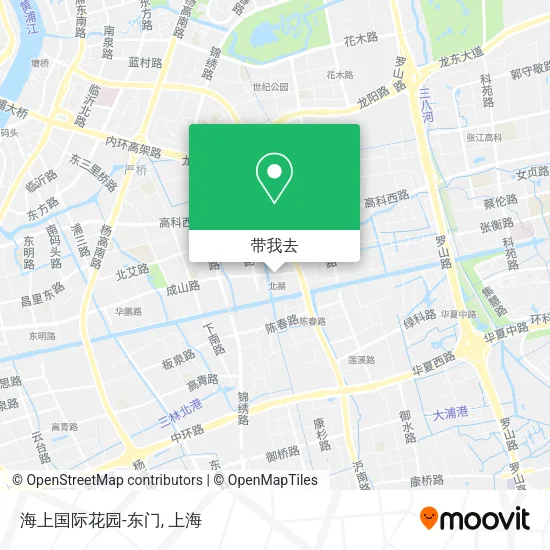 海上国际花园-东门地图