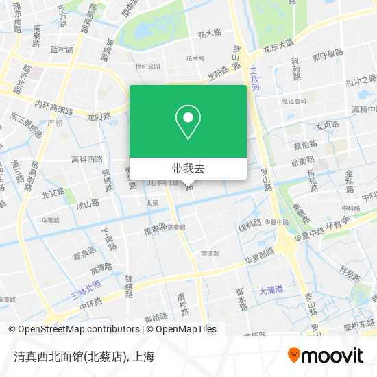 清真西北面馆(北蔡店)地图