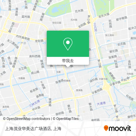 上海茂业华美达广场酒店地图