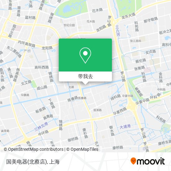 国美电器(北蔡店)地图