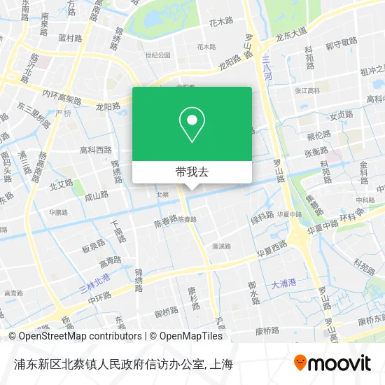 浦东新区北蔡镇人民政府信访办公室地图