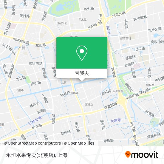 永恒水果专卖(北蔡店)地图