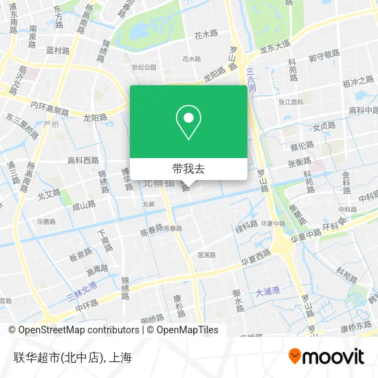 联华超市(北中店)地图