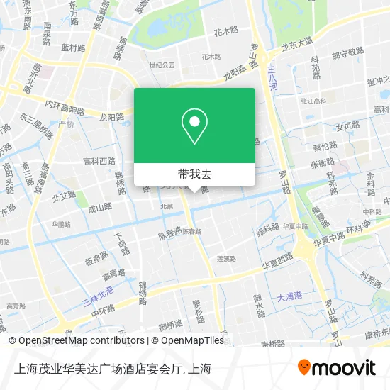 上海茂业华美达广场酒店宴会厅地图