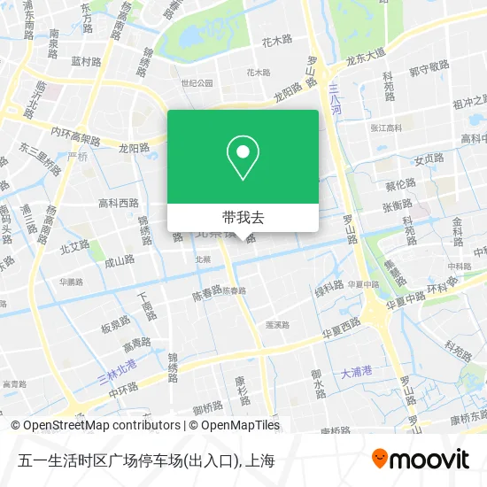 五一生活时区广场停车场(出入口)地图
