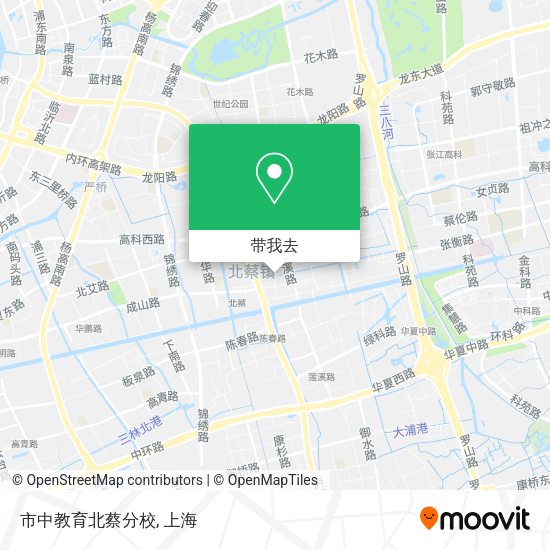市中教育北蔡分校地图