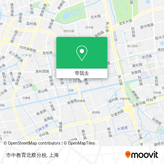市中教育北蔡分校地图