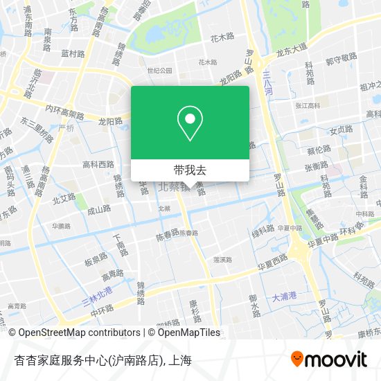 杳杳家庭服务中心(沪南路店)地图