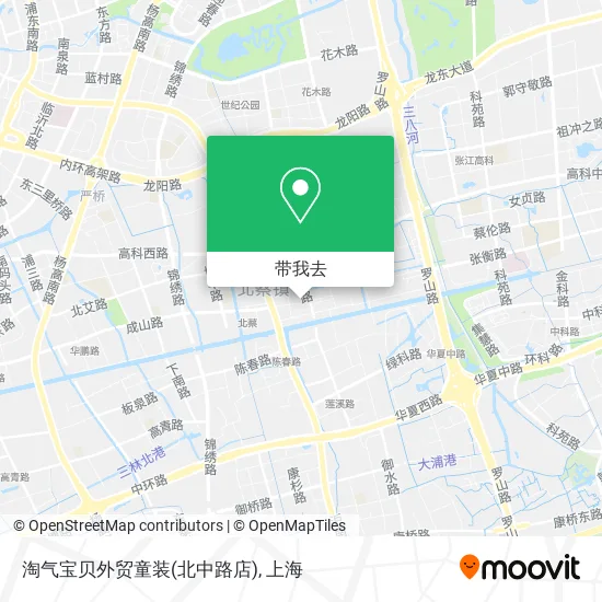 淘气宝贝外贸童装(北中路店)地图