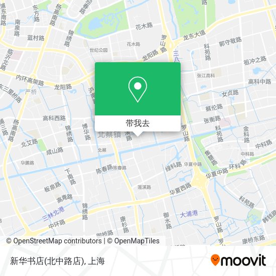新华书店(北中路店)地图