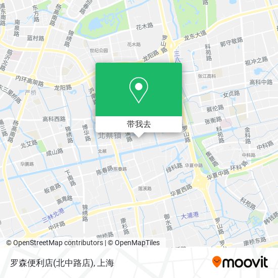 罗森便利店(北中路店)地图