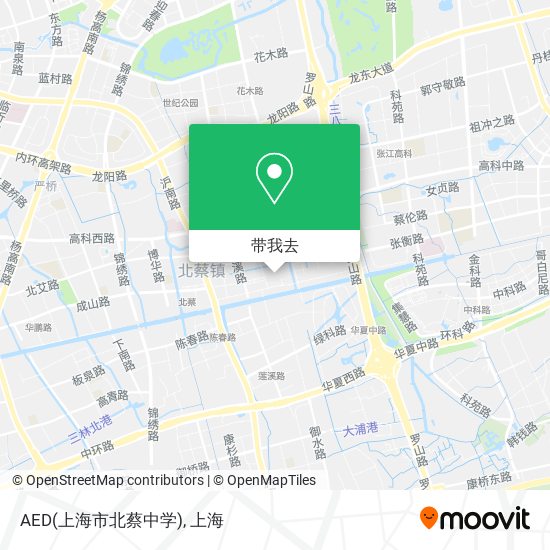 AED(上海市北蔡中学)地图