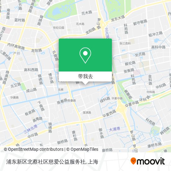 浦东新区北蔡社区慈爱公益服务社地图