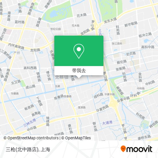 三枪(北中路店)地图