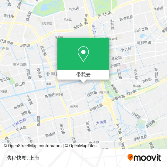 浩程快餐地图