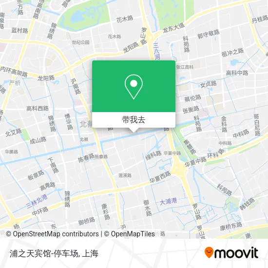 浦之天宾馆-停车场地图