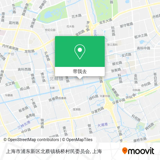 上海市浦东新区北蔡镇杨桥村民委员会地图