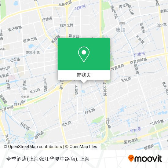 全季酒店(上海张江华夏中路店)地图