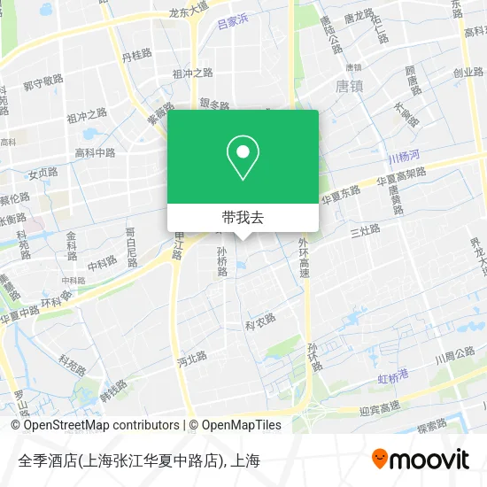全季酒店(上海张江华夏中路店)地图