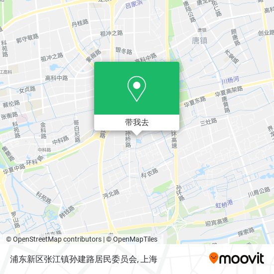 浦东新区张江镇孙建路居民委员会地图
