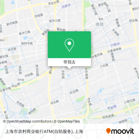 上海市农村商业银行ATM(自助服务)地图