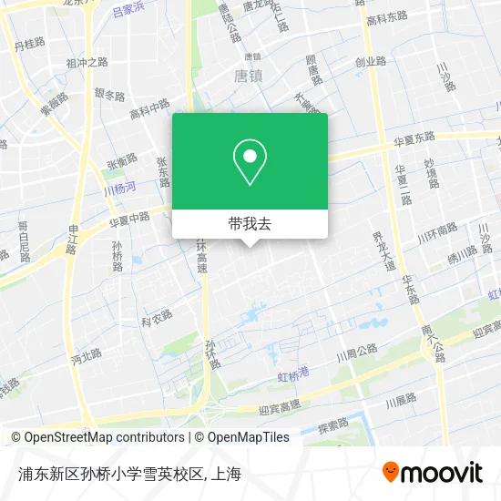 浦东新区孙桥小学雪英校区地图