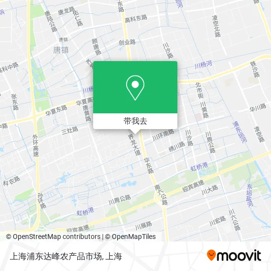 上海浦东达峰农产品市场地图