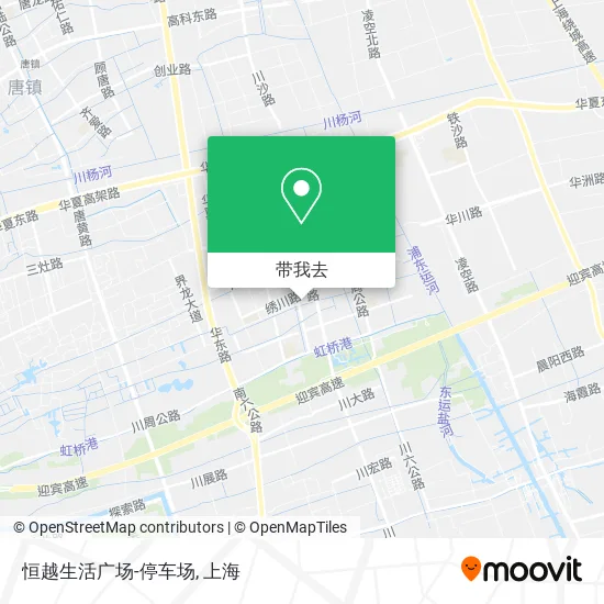 恒越生活广场-停车场地图