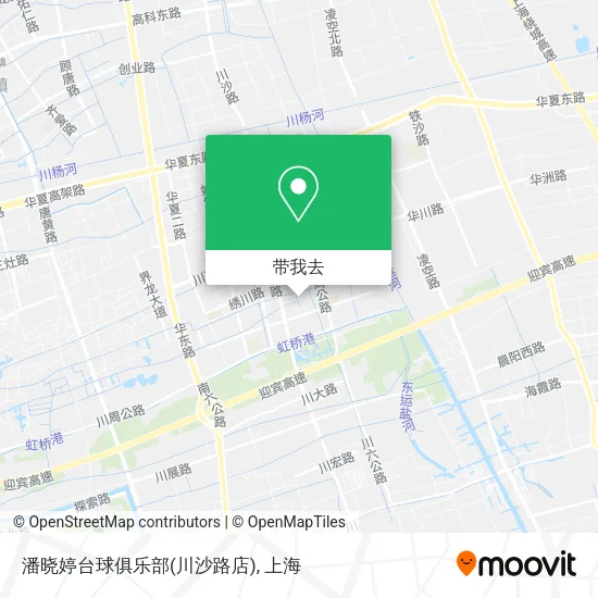 潘晓婷台球俱乐部(川沙路店)地图