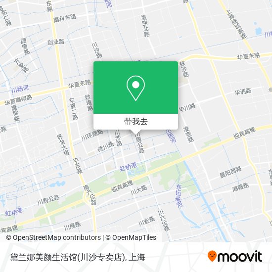 黛兰娜美颜生活馆(川沙专卖店)地图