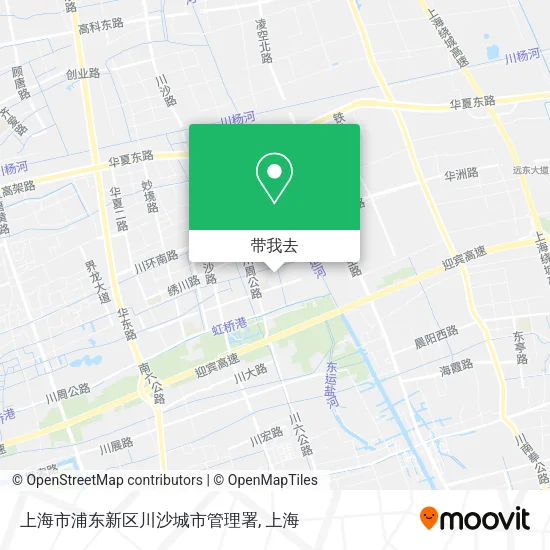 上海市浦东新区川沙城市管理署地图
