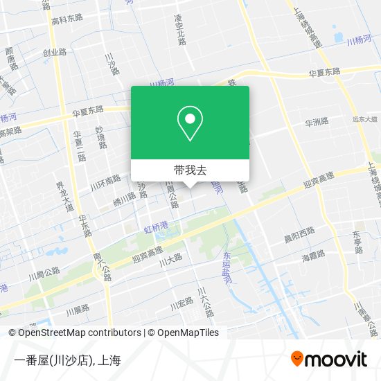 一番屋(川沙店)地图