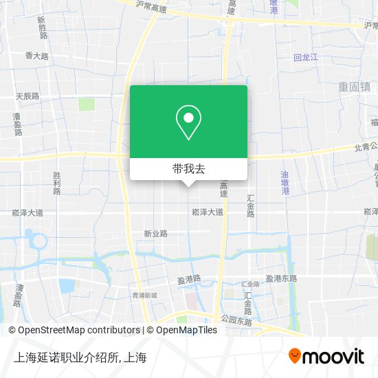 上海延诺职业介绍所地图