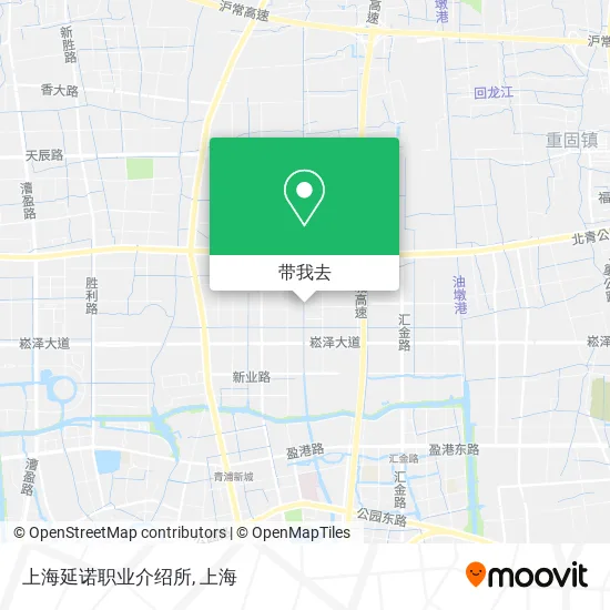 上海延诺职业介绍所地图