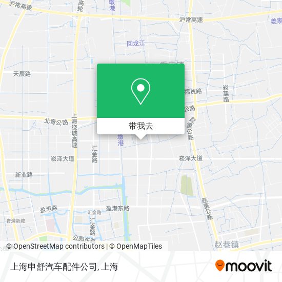 上海申舒汽车配件公司地图