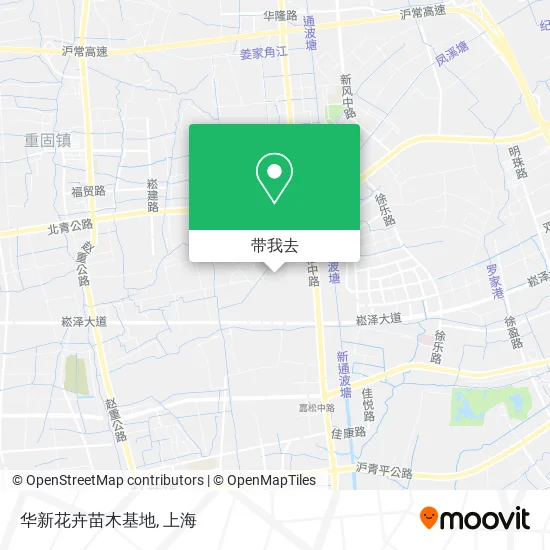 华新花卉苗木基地地图
