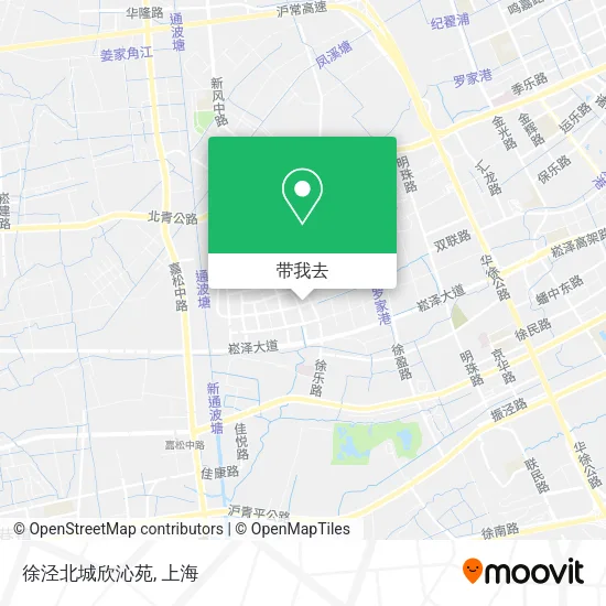 徐泾北城欣沁苑地图