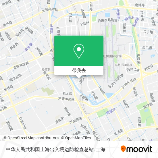 中华人民共和国上海出入境边防检查总站地图