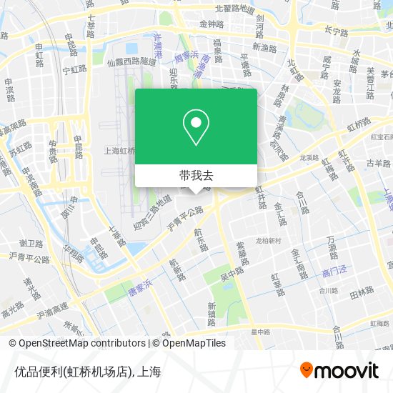 优品便利(虹桥机场店)地图