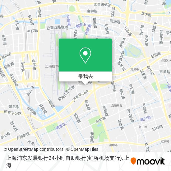 上海浦东发展银行24小时自助银行(虹桥机场支行)地图