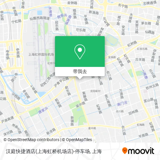 汉庭快捷酒店(上海虹桥机场店)-停车场地图