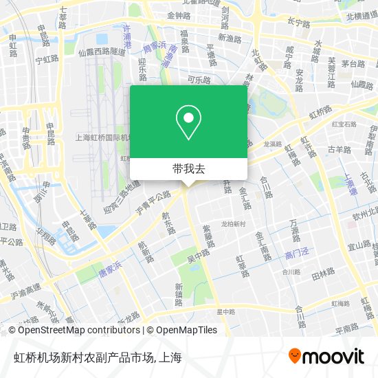 虹桥机场新村农副产品市场地图