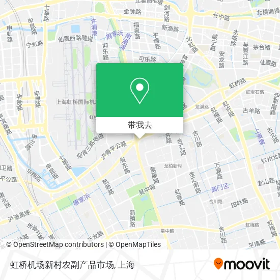 虹桥机场新村农副产品市场地图