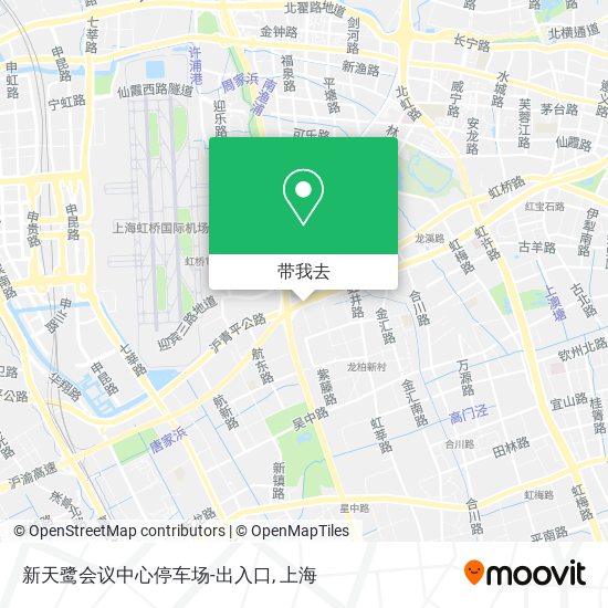 新天鹭会议中心停车场-出入口地图