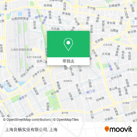 上海良畅实业有限公司地图