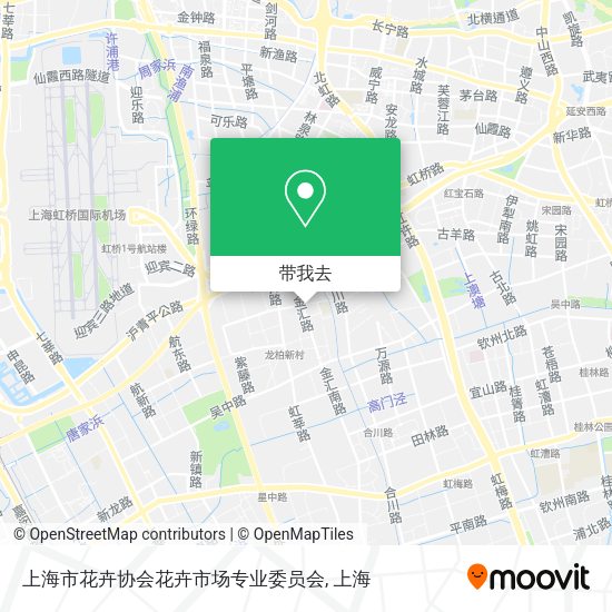 上海市花卉协会花卉市场专业委员会地图