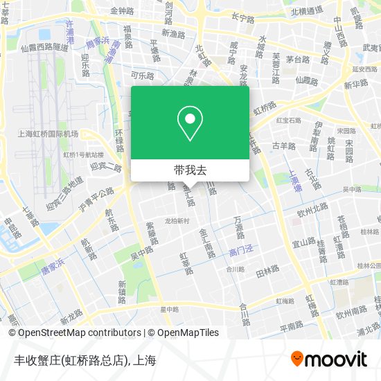 丰收蟹庄(虹桥路总店)地图