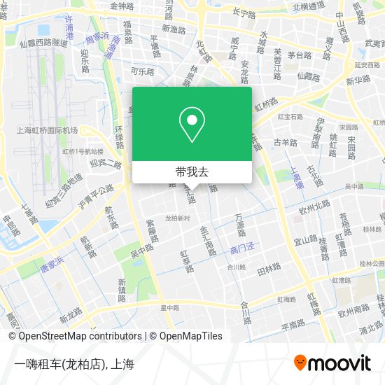 一嗨租车(龙柏店)地图